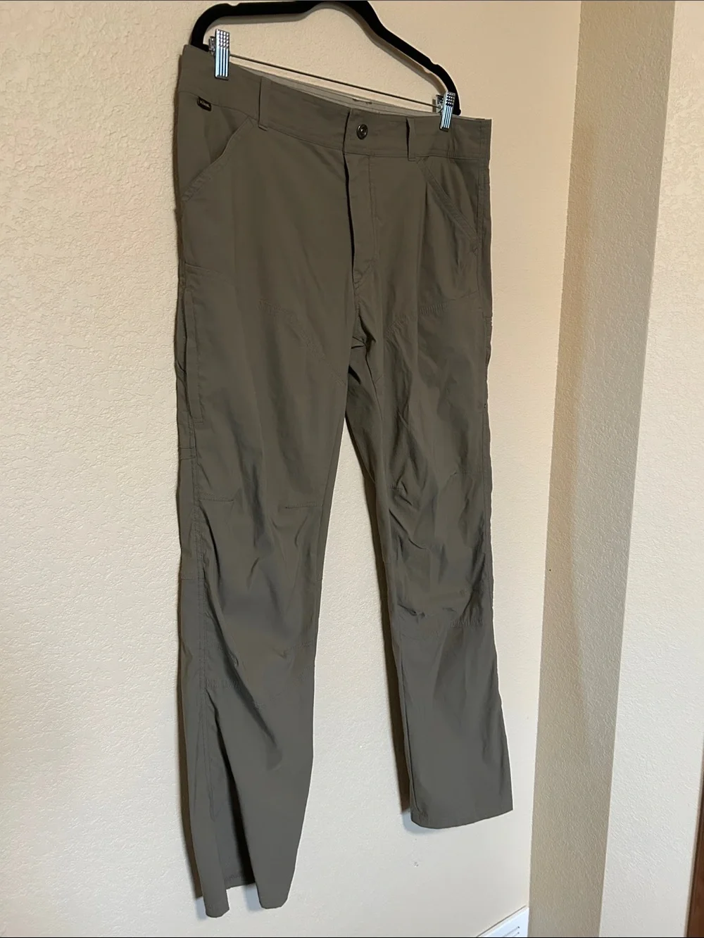 Kuhl Renegade Men’s Outdoor Pants 36x32 Olive Gray Stretch Hiking Travel